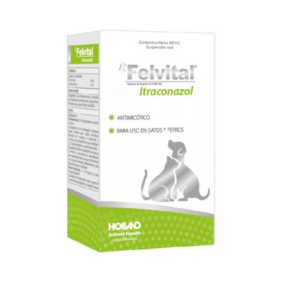 CORTA CADUCIDAD Rx Felvital Itraconazol Suspension Oral 60 ml Holland