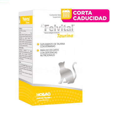 CORTA CADUCIDAD Rx Felvital Taurina Suspensión Oral 80 ml Holland