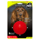 Bumpy Ball pelota para perro roja mediana de hule natural 4BF