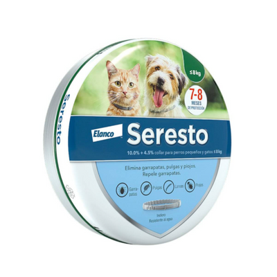 Seresto Collar Antipulgas y Garrapatas Perro y Gato Talla S Elanco