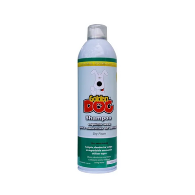 Shampoo en seco para Perros en Aerosol 400 ml Golden Dog