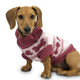 Suéter de hueso color rosa con blanco Talla 10 - AniMALL