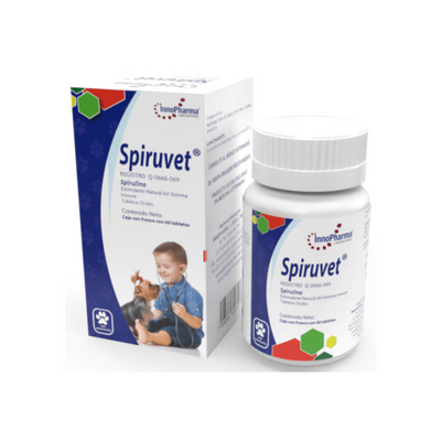 Spiruvet Spirulina 500 mg 60 Tabletas