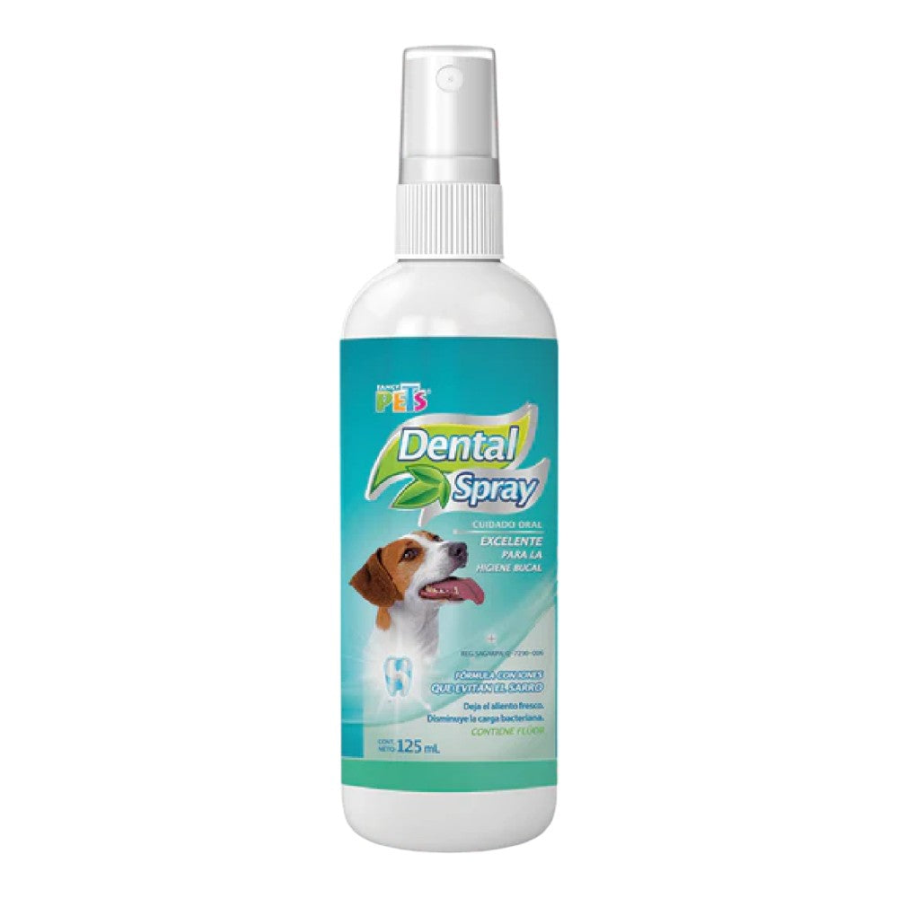 Spray Dental Para Perro 125 Ml, Sabor Menta, Fancy Pets