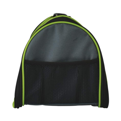 Fancy Pets Transportadora Fashion de Tela con Visera Verde Talla Chica