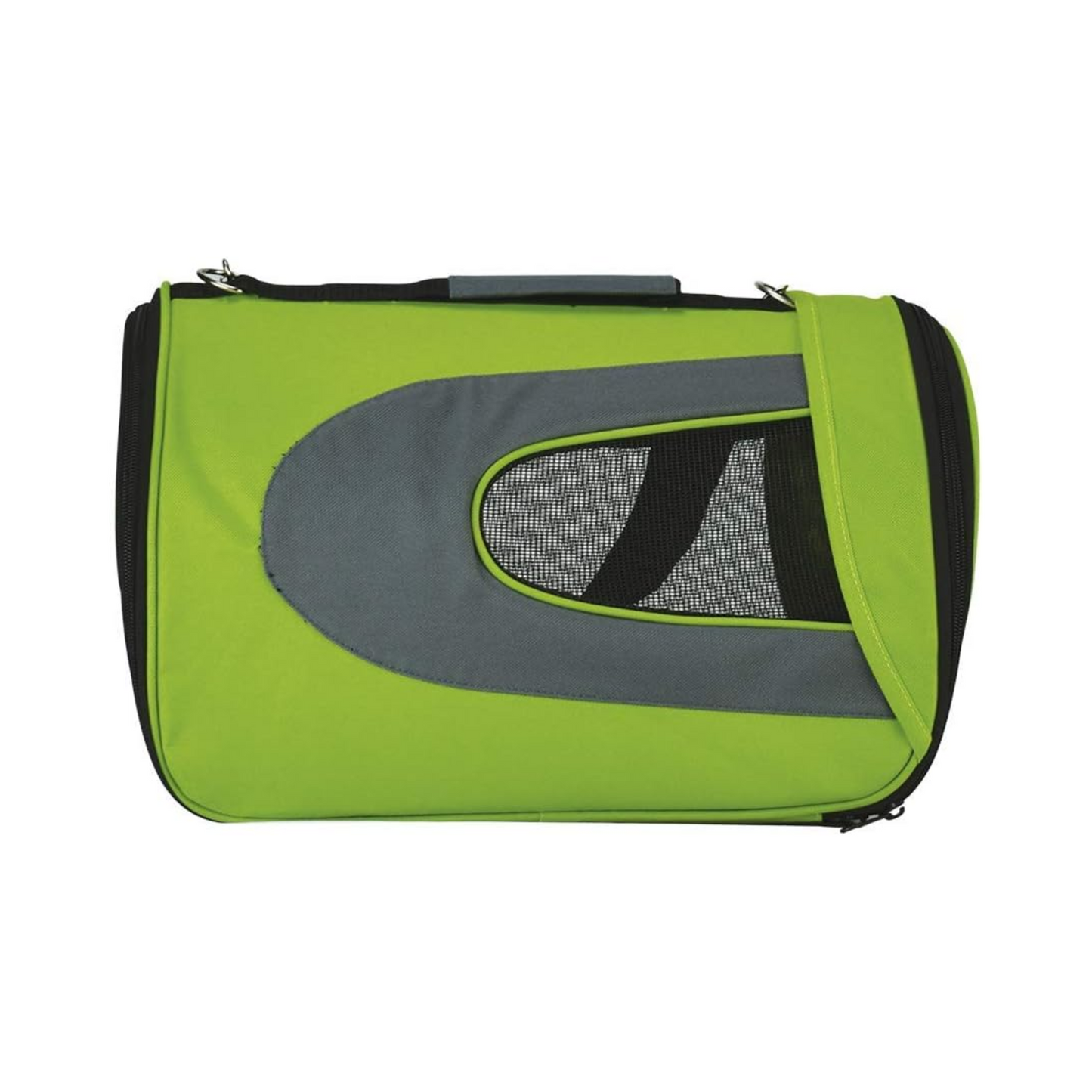 Fancy Pets Transportadora Fashion de Tela con Visera Verde Talla Mediana