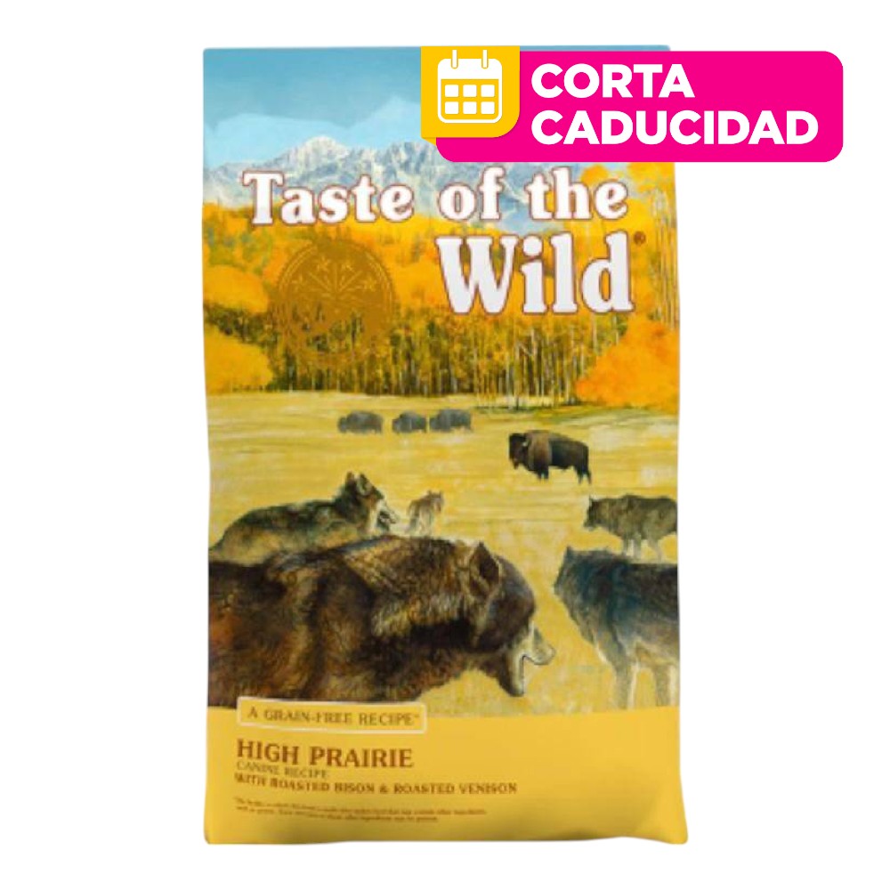 CORTA CADUCIDAD Taste Of The Wild High Prairie Canine Bisonte Y Venado Asado 6.3kg