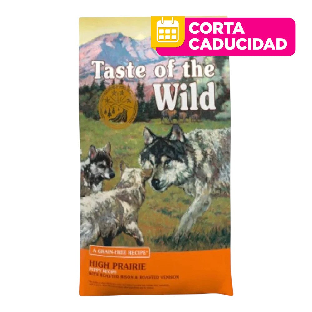 CORTA CADUCIDAD Taste Of The Wild Puppy High Prairie Bisonte y Venado Asado 2.28 Kg