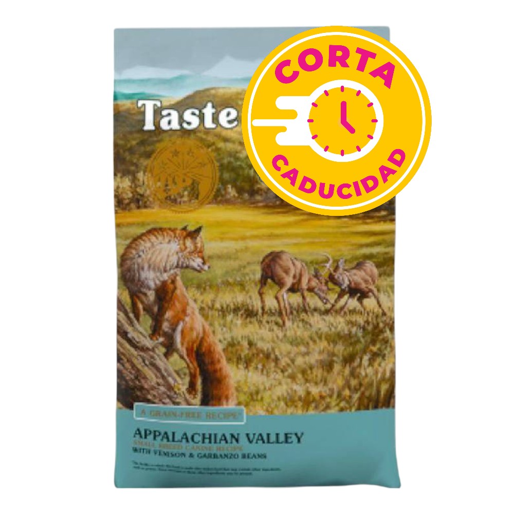 CORTA CADUCIDAD Taste Of The Wild Appalachian Valley Canine Venado y Garbanzo 12.7kg