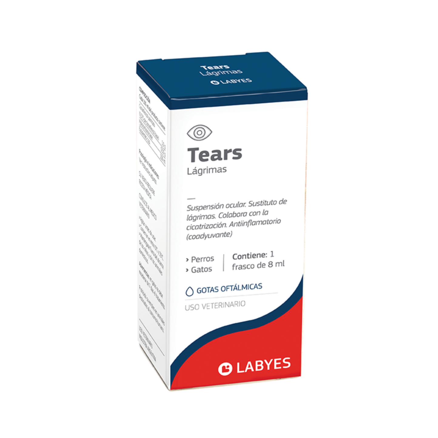 CORTA CADUCIDAD Tears Lágrimas Artificiales Cicatrizantes 8 Ml., Labyes