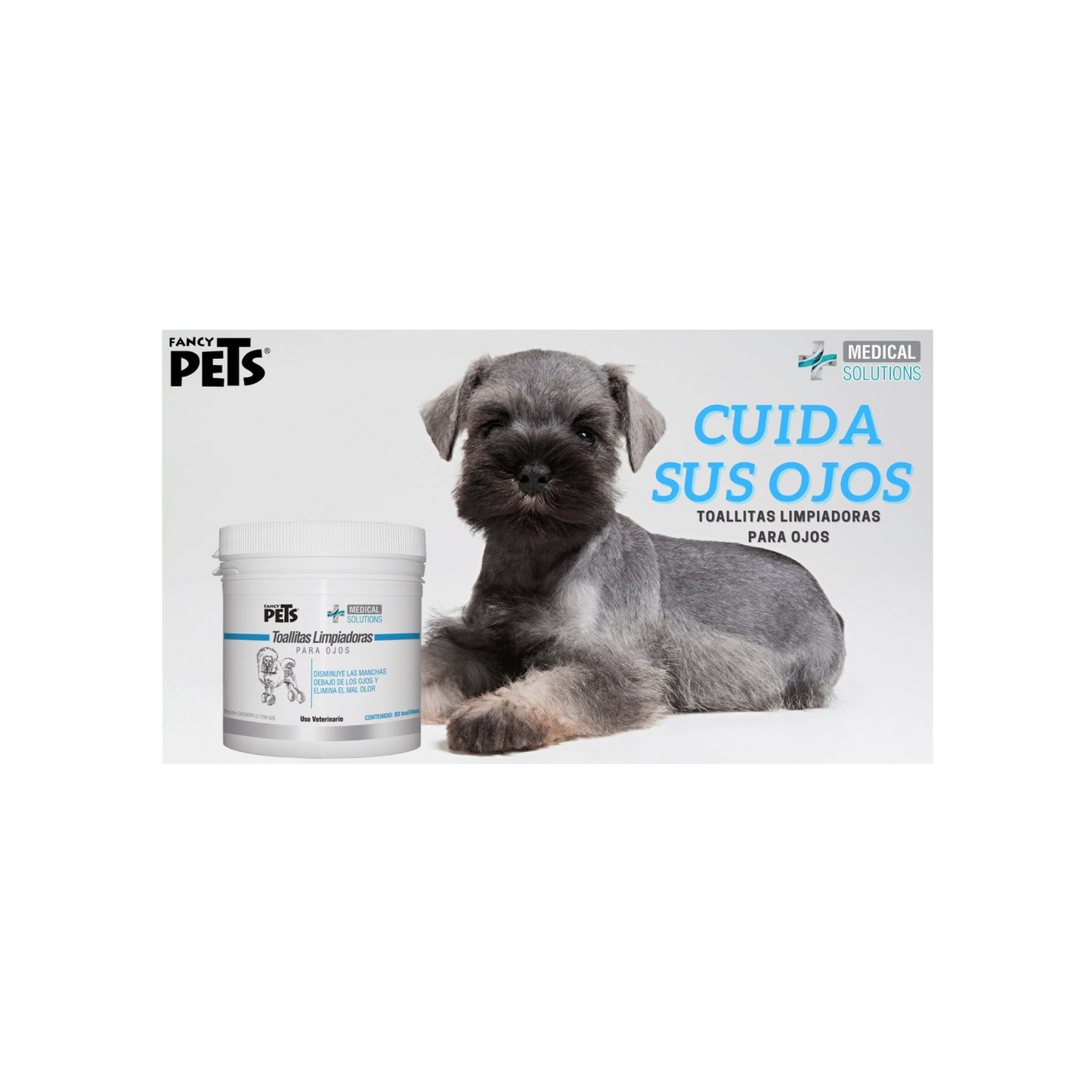 Toallitas Limpiadoras para Ojos (80 Piezas), Medical Solutions