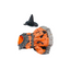 Toutmignon Disfraz de Bruja para Mascotas Vestido Naranja con Sombrero, Especial Halloween Talla 0