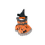 Toutmignon Disfraz de Bruja para Mascotas Vestido Naranja con Sombrero, Especial Halloween Talla 0