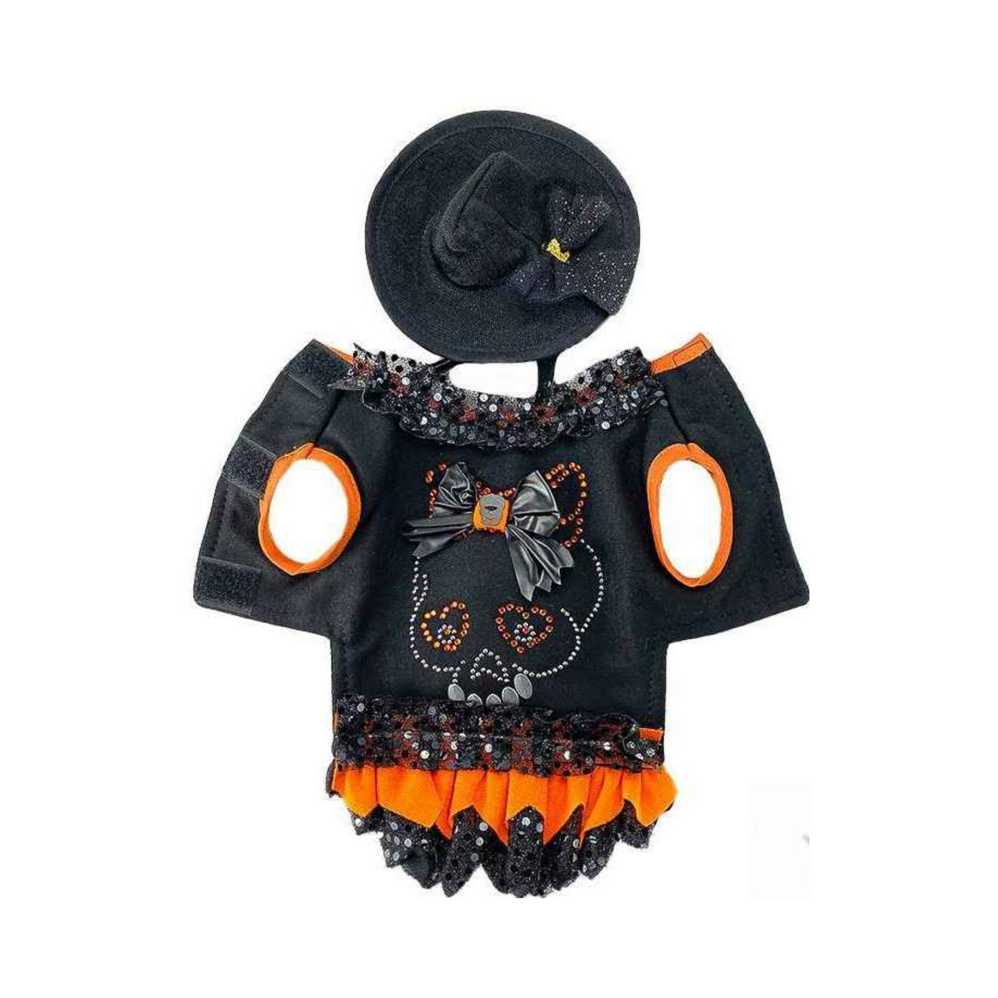 Toutmignon Vestido Color Negro con Diseño de Calavera Talla 0