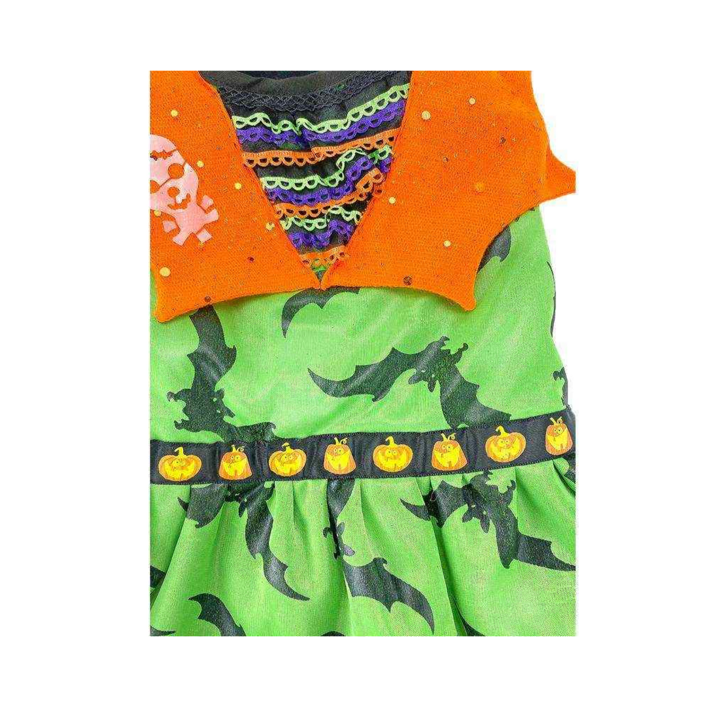 Toutmignon Vestido Color Verde con Murcielagos Talla 2