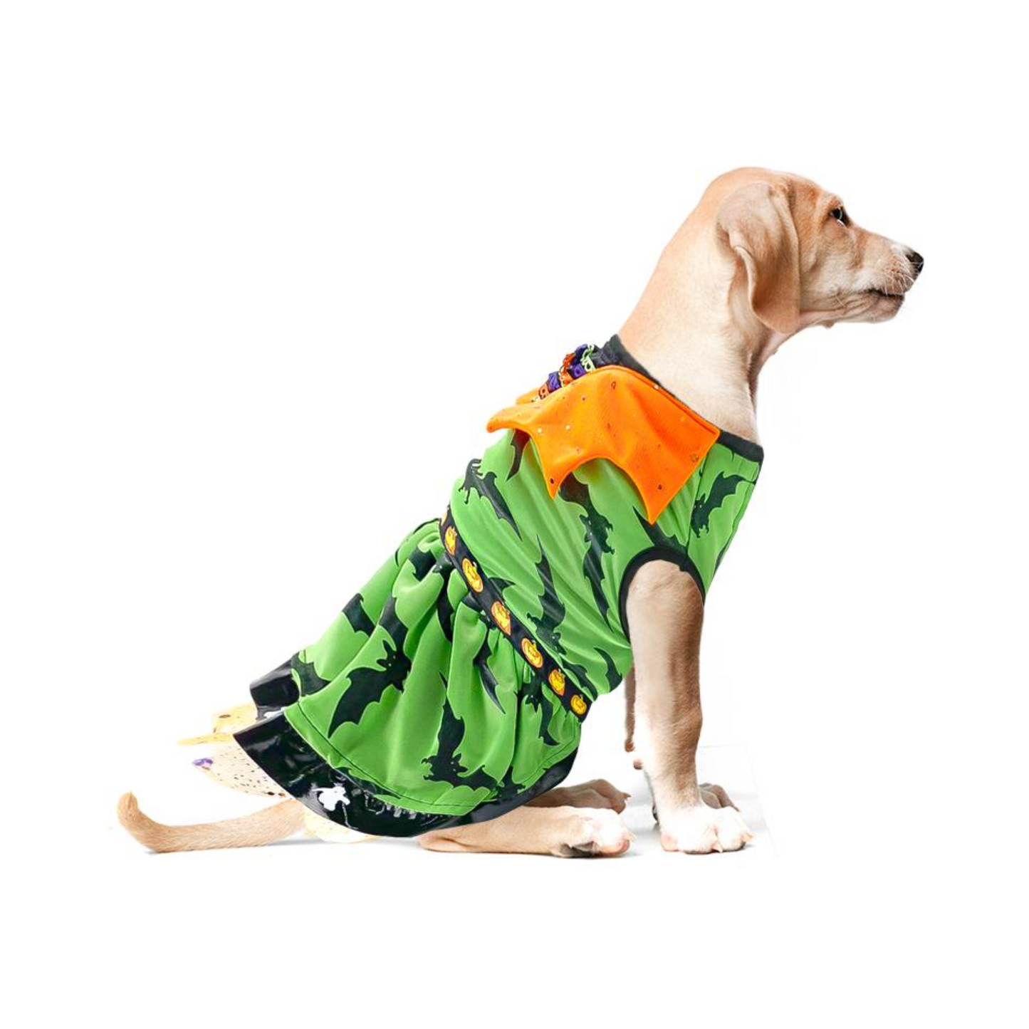 Toutmignon Vestido Color Verde con Murcielagos Talla 2