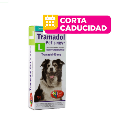 CORTA CADUCIDAD Tramadol Pets NRV L 10 Tabletas Norvet