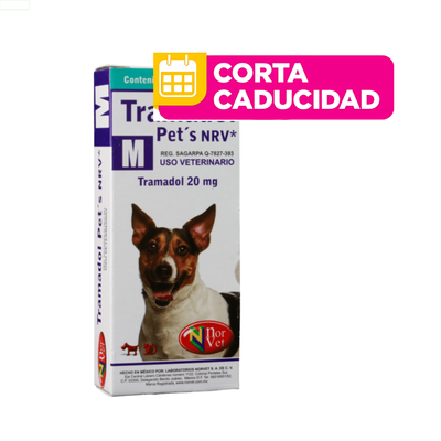 CORTA CADUCIDAD Tramadol Pets NRV M 10 Tabletas Norvet