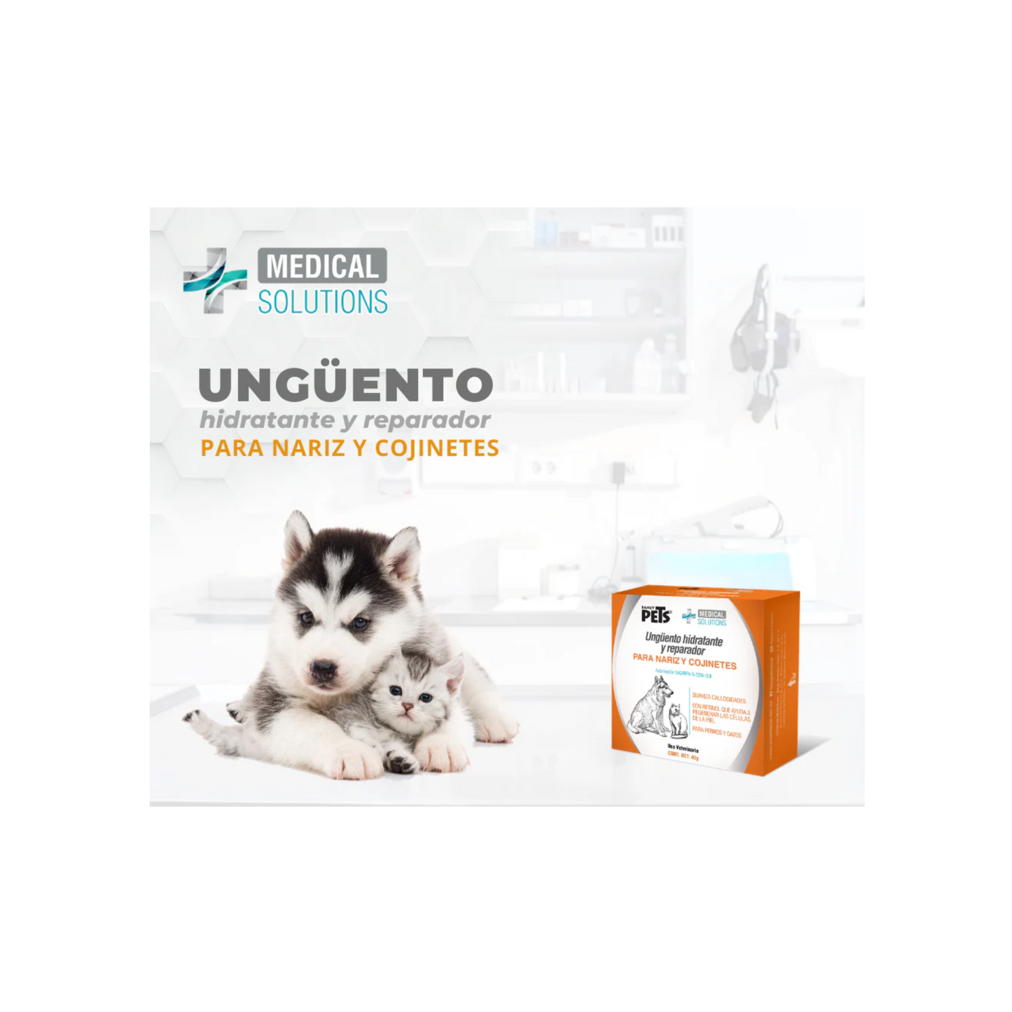 Ungüento Hidratante y Reparador 40 Gr., Medical Solutions