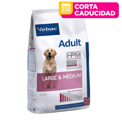 CORTA CADUCIDAD Virbac HPM Dog Adult Large & Medium 3kg