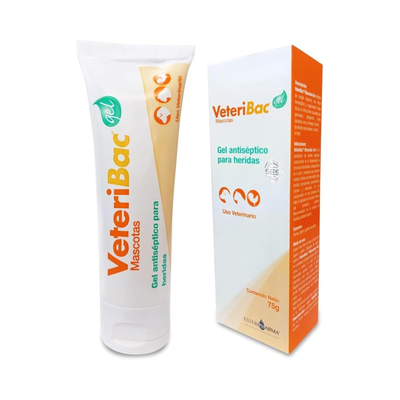 Tubo y caja de Veteribac Gel 