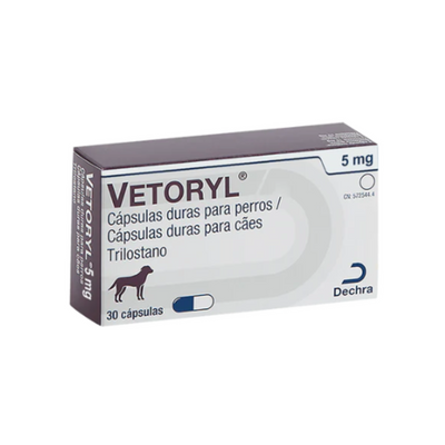 Vetoryl, Trilostano, 30 cápsulas de 5mg c/u, Dechra