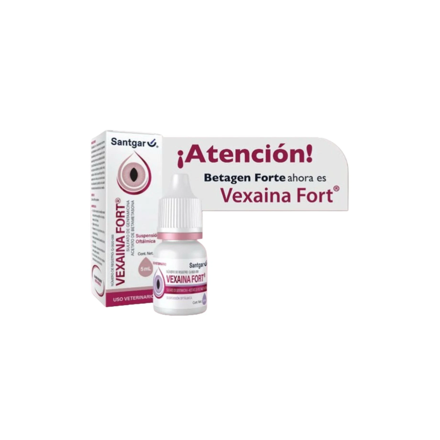 Vexaina Fort 5 ml Suspensión Oftalmica Gentamicina Betametasona Santgar