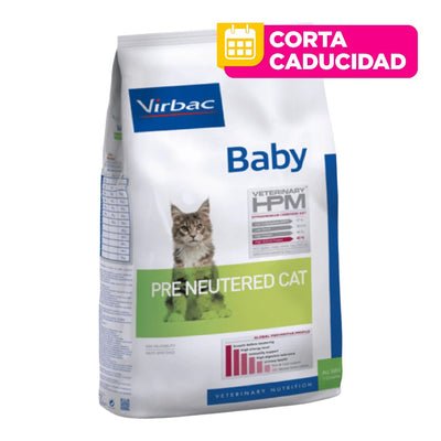 CORTA CADUCIDAD Virbac HPM Cat Baby Pre Neutered 3 kg