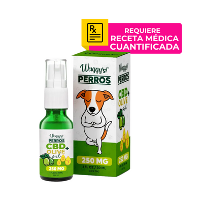 Waggys Aceite Relajante Para Perros 250 Mg Olive