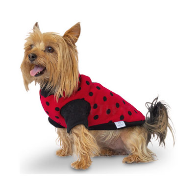 Zooeters Valentina Sueter Color Rojo Con Estampado De Circulos Negros Talla 1
