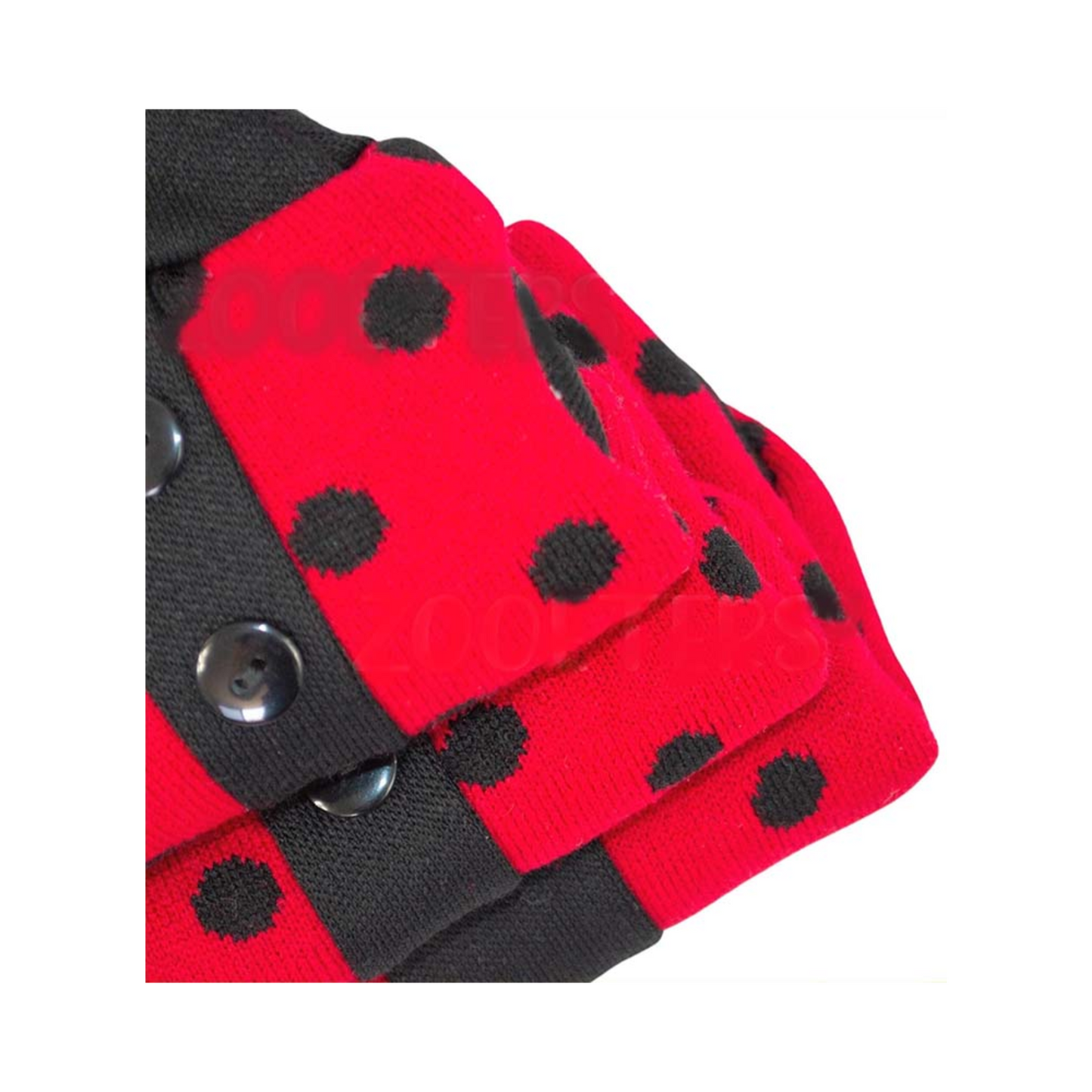 Zooeters Valentina Sueter Color Rojo Con Estampado De Circulos Negros Talla 1