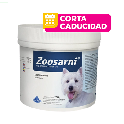 CORTA CADUCIDAD Zoosarni, ungüento para perros 200 g, Bio Zoo