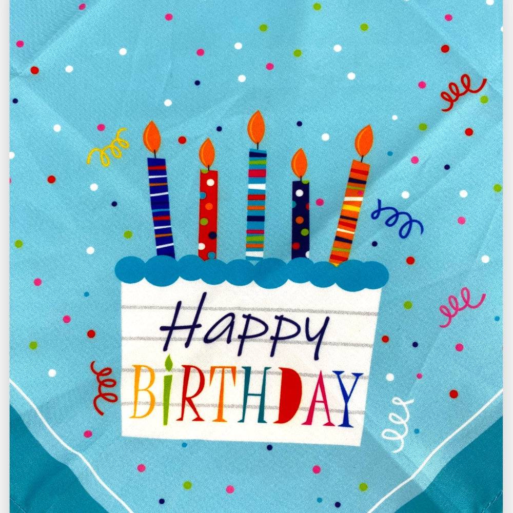 Bandana Feliz Cumpleaños Azul