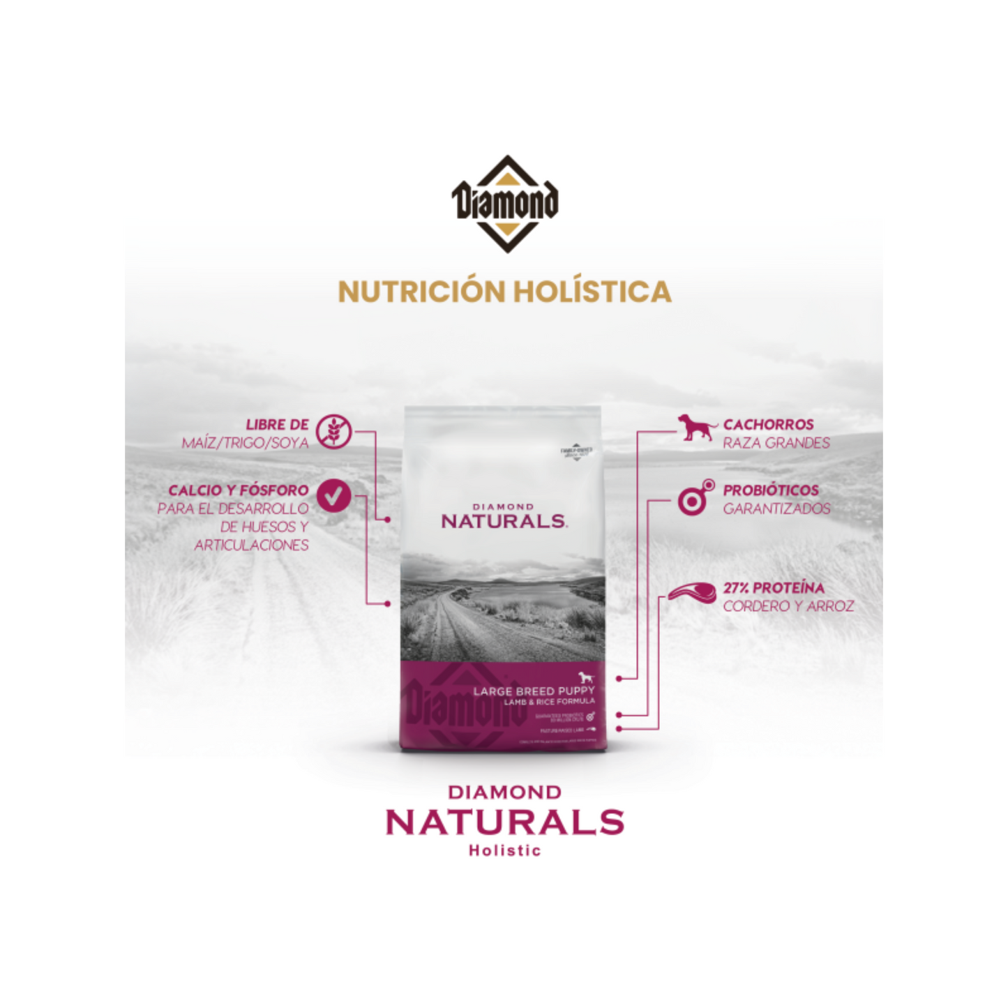 alimento diamond cachorro