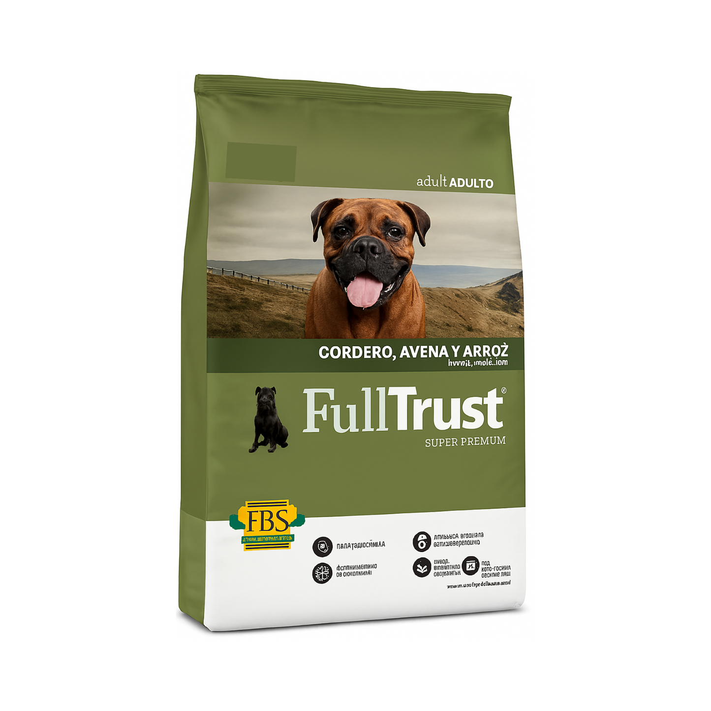 Croquetas FullTrust Perro Adulto Sabor Cordero, Avena y Arroz 8kg