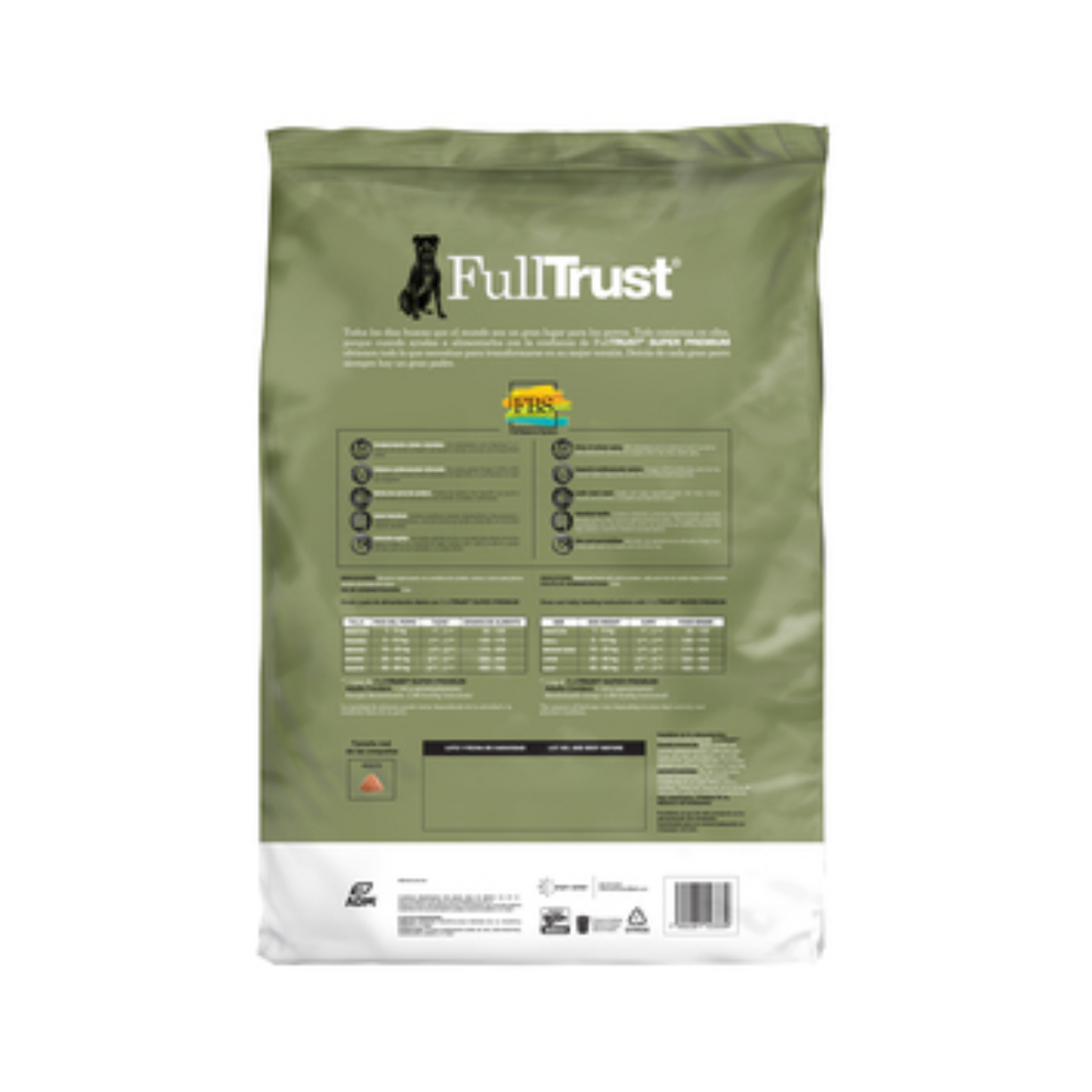 Croquetas FullTrust Perro Adulto Sabor Cordero, Avena y Arroz 8kg
