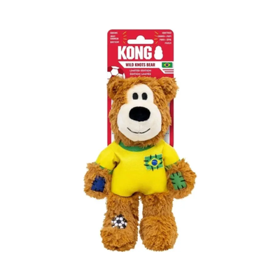 KONG Wild Knots Sport Brasil Mediano Peluche Edición Mundial 2026