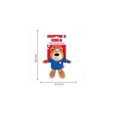 KONG Wild Knots Sport Francia Mediano Peluche Edición Mundial 2026