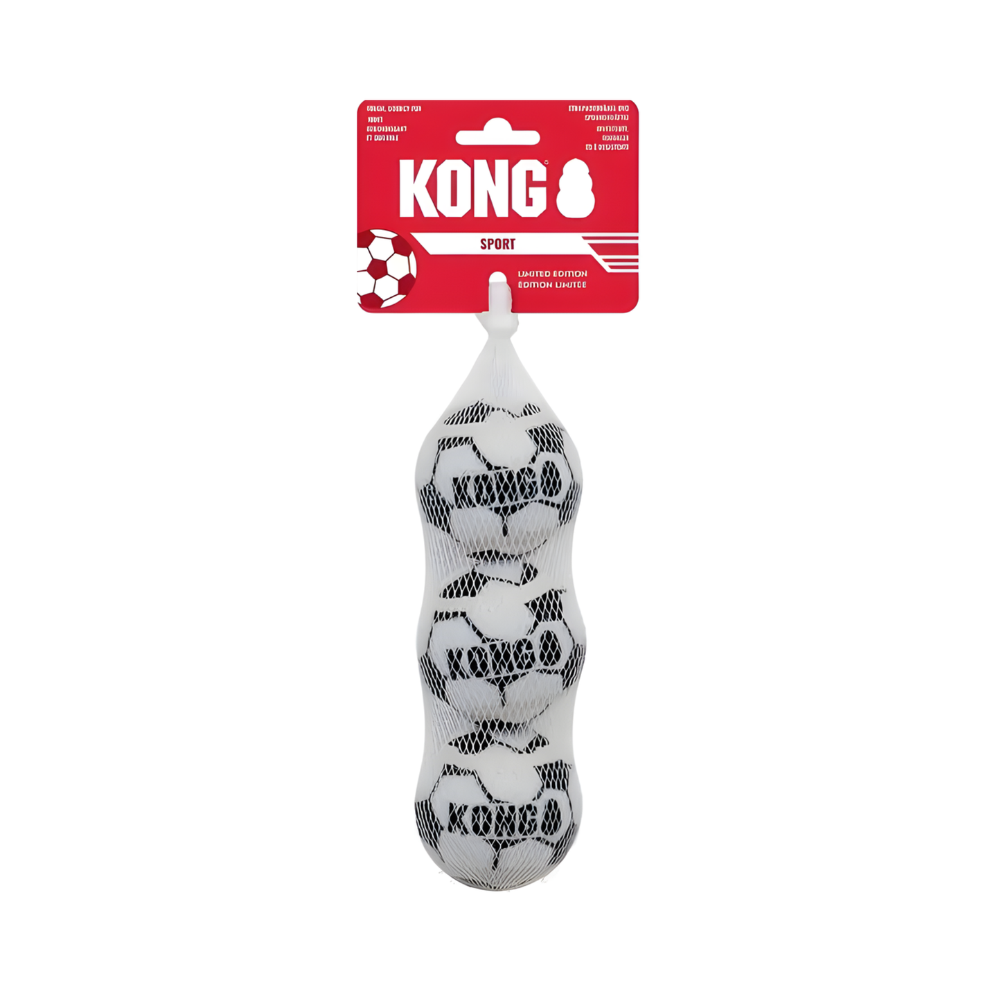 KONG Sport Soccer Balls 3 Balones Medianos para Perro Paquete Edición Mundial 2026 - AniMALL