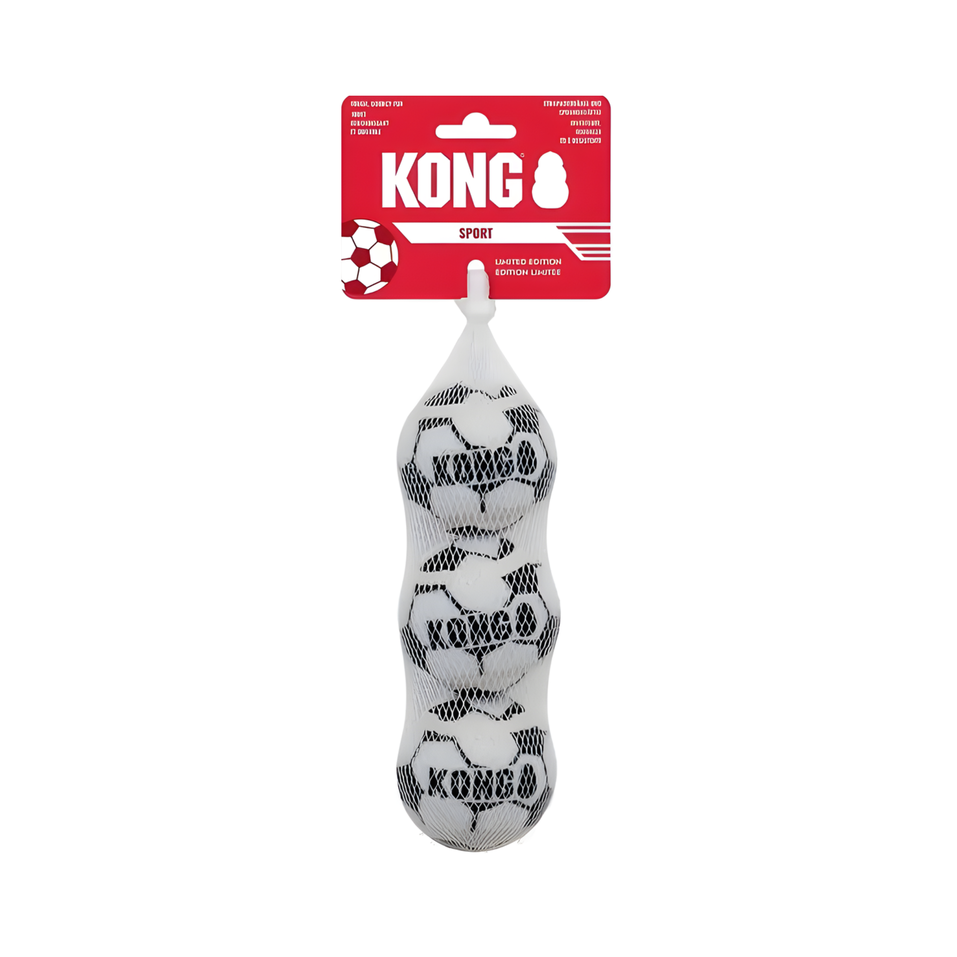 KONG Sport Soccer Balls 3 Balones Medianos para Perro Paquete Edición Mundial 2026 - AniMALL