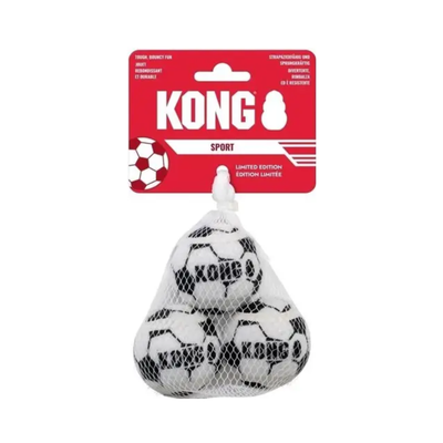 KONG Sport Soccer Balls 3 Balones Extra Chicos para Perro Paquete Edición Mundial 2026 (Copy)