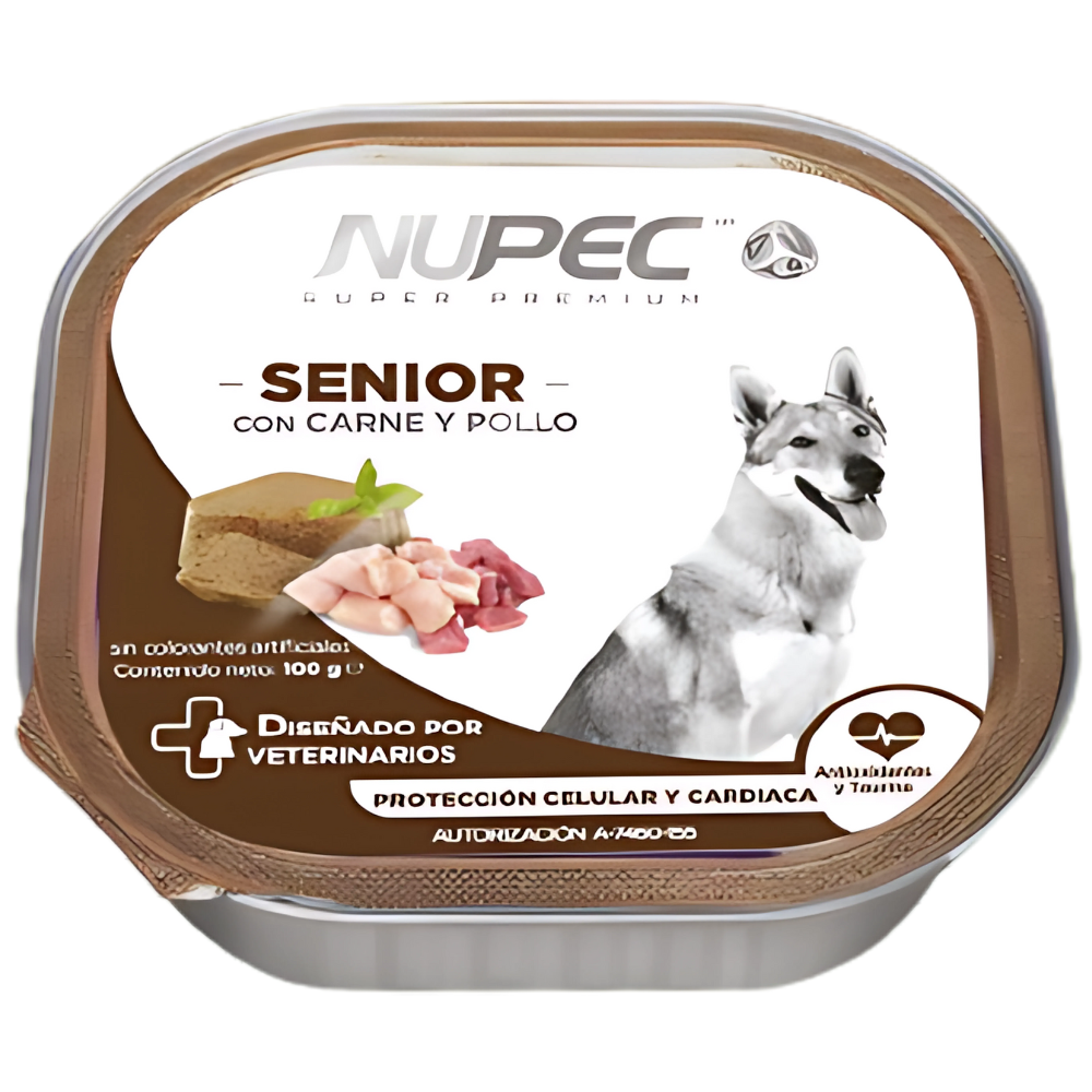 20 Latas Nupec Perro Senior 100 Gr c/u