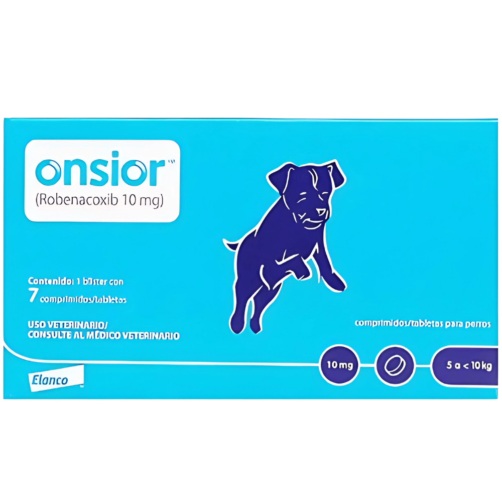 Onsior Robenacoxib 1 blíster de 7 comprimidos de 10mg Elanco - AniMALL