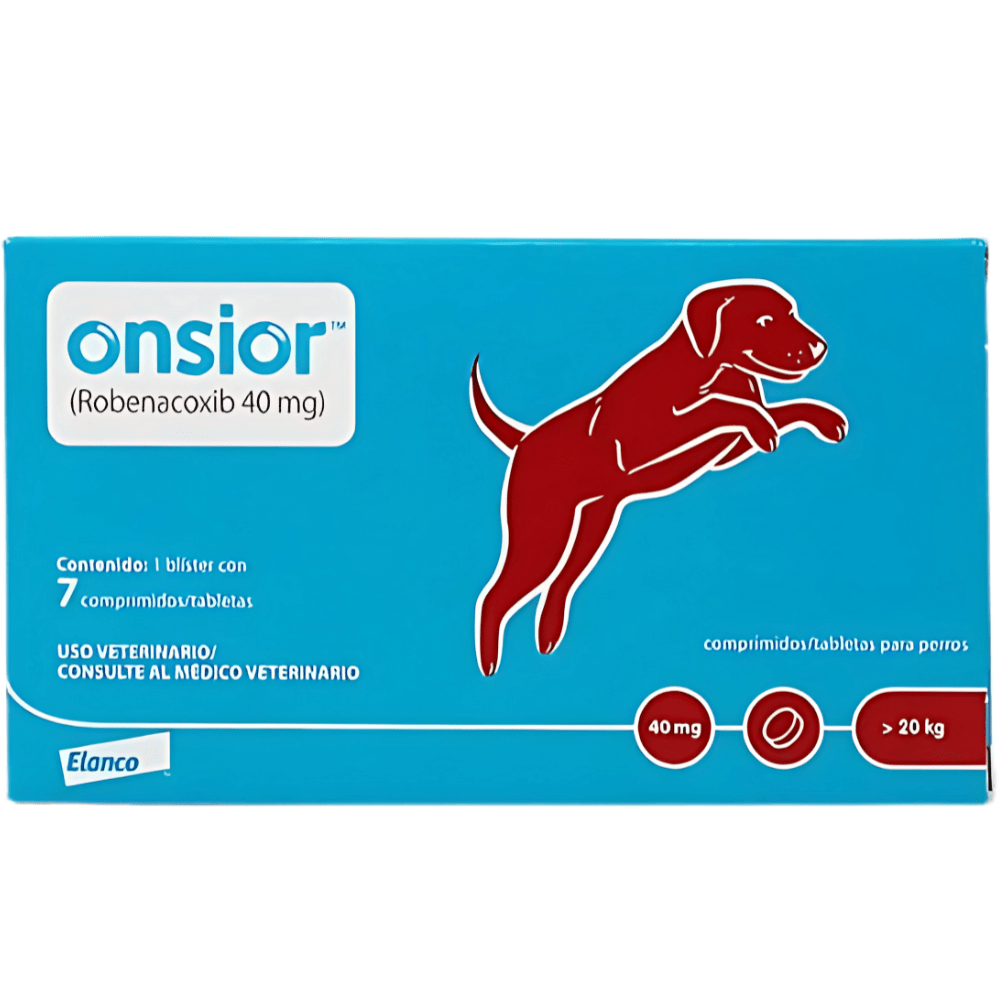 Onsior Robenacoxib, 1 blíster con 7 comprimidos de 40mg Elanco - AniMALL