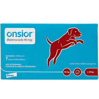 Onsior Robenacoxib, 1 blíster con 7 comprimidos de 40mg Elanco