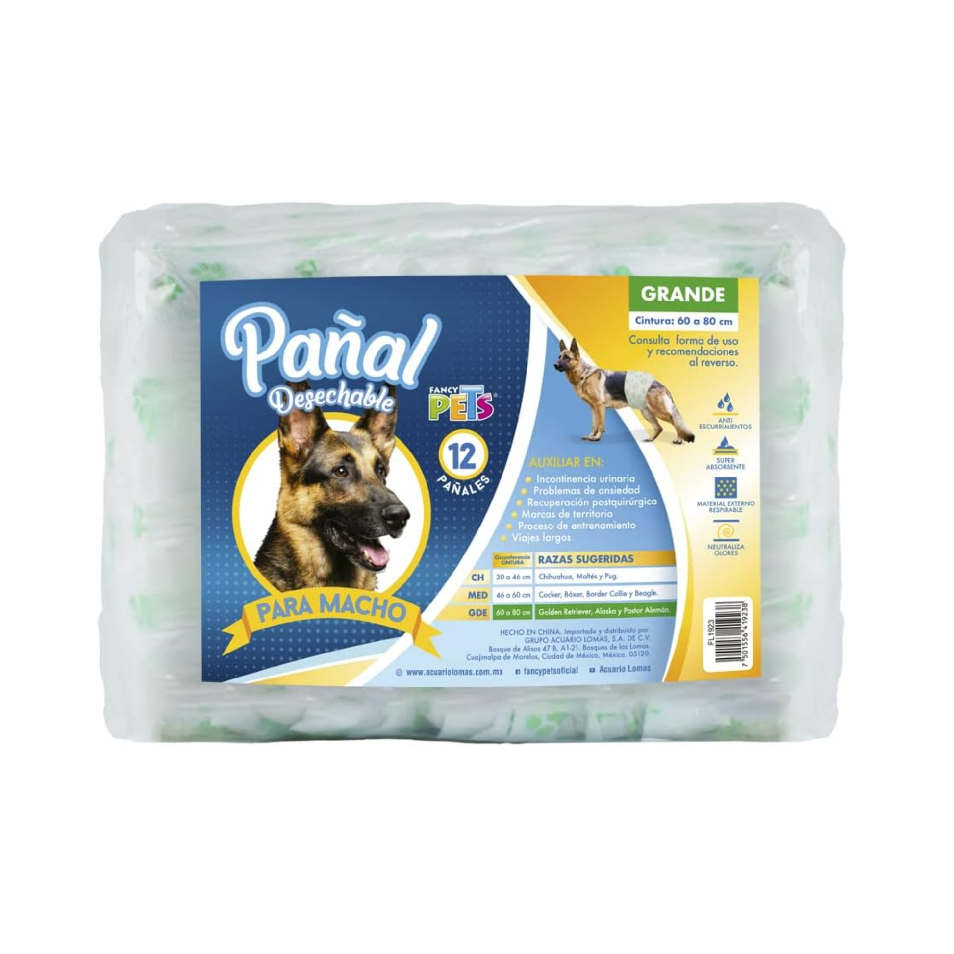 Pañales desechables para perros