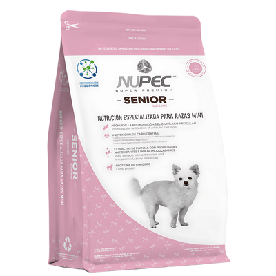 Nupec Perro Senior Razas Mini 3 Kg - AniMALL