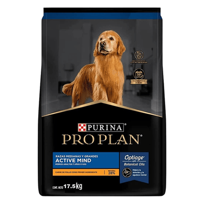 Pro Plan Active Mind Raza Mediana y Grande Optiage 17.5 Kg. - AniMALL