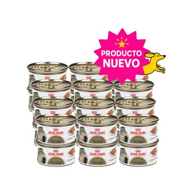 24 Latas Royal Canin Persian Adult Alimento Húmedo para Gato Adulto Paté en Salsa 85 g