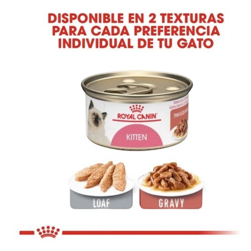 Lata Royal Canin Kitten Loaf in Sauce sabor Pollo 145 gr - AniMALL